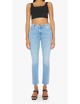 The Mid Rise Dazzler Ankle Fray Jean