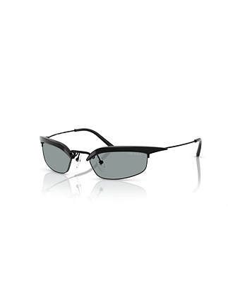 Rectangle BLACK DARK GREY Sunglasses