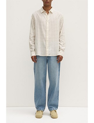 Marty Linen Check Long Sleeve Shirt