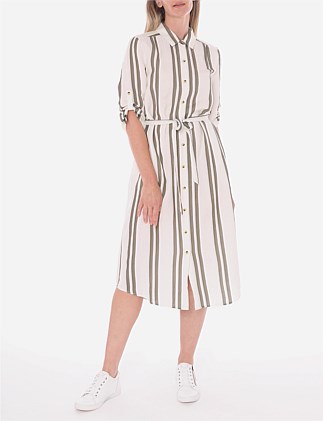 TWIN STRIPE SHIRTDRESS