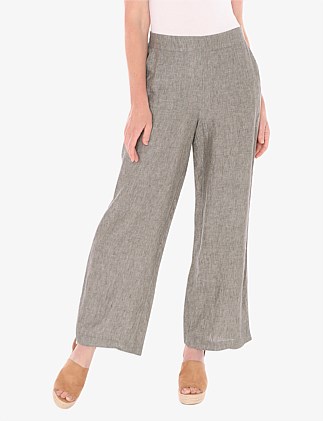 CROSS DYE LINEN PANT