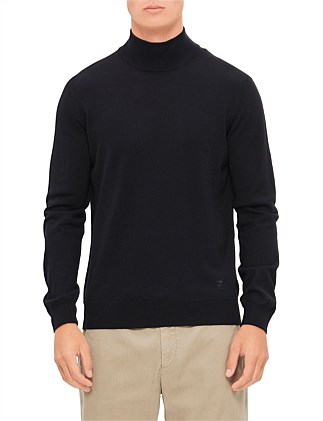 Extrafine Merino Mock Neck Lupetto Knit