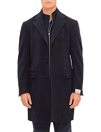 Superfine Wool Beaver Milestones ID Overcoat with Chest Piece