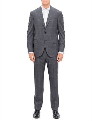 Timeless Selection Tropical Super 130 Wool Overcheck Leader Suit