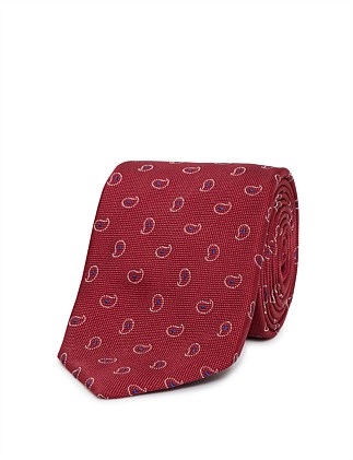 Paisley Jacquard Silk Tie