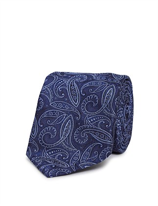 Paisley Jacquard Silk Tie