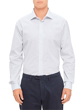 Formal Fancy Stripe Twill Couture Fit Shirt