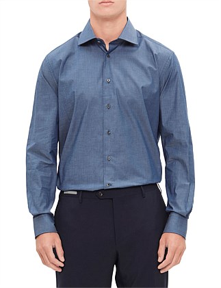 Leisure Fancy Chambray Stretch Couture Fit Shirt