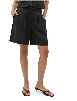 LINEN MID LENGTH SHORT