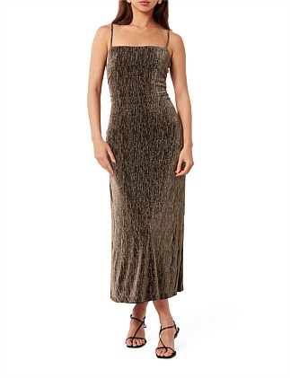 KENDRA GLITTER JERSEY MAXI DRESS