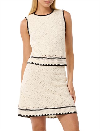 FREYA CROCHET LOOK CO-ORD TANK TOP