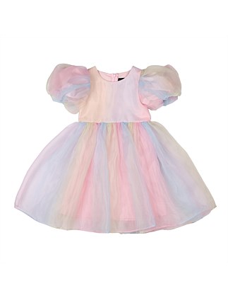 RAINBOW TULLE PARTY DRESS