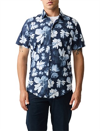 TYLER STREET SHORT SLEEVE SPORT FIT SHIRT - NAVY