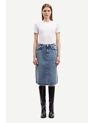 SAELSIE KNEE LENGTH DENIM SKIRT