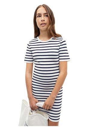 STRIPE KNIT DRESS