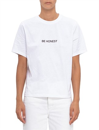 SLOGAN TSHIRT 'BE HONEST'