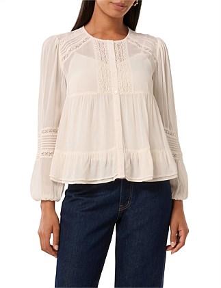 HARTLEY LACE TRIM TOP