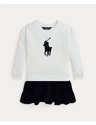 Big Pony Corduroy-Skirt Fleece Dress (2 Yrs - 6.5 Yrs)