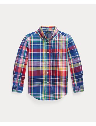 Plaid Cotton Poplin Shirt (2 Yrs - 7 Yrs)