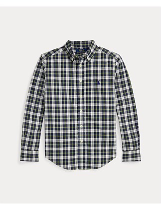 Plaid Cotton Poplin Shirt (8 Yrs-18 Yrs)