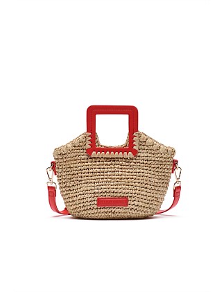 MINI RAFFIA CROSSBODY BAG