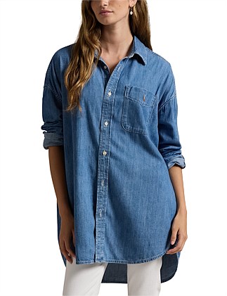 BIG-POCKET DENIM SHIRT