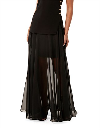 LISETTE SHEER MAXI SKIRT