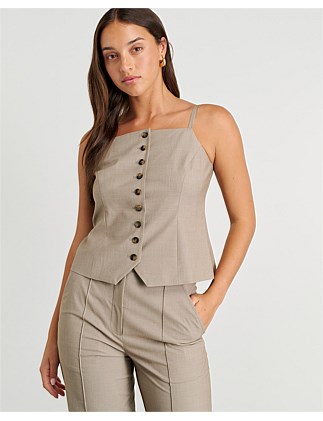 GIA SQUARE NECK VEST