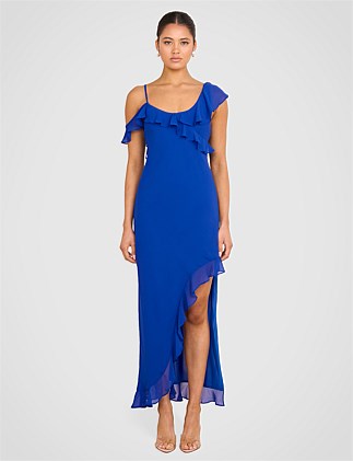 TIA RUFFLE MAXI DRESS