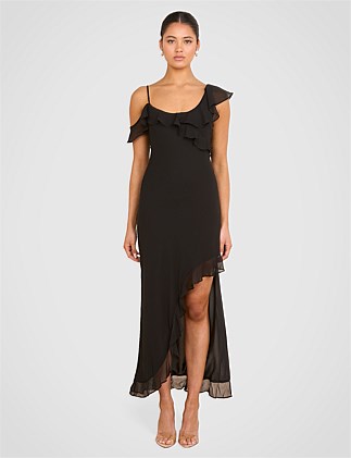 TIA RUFFLE MAXI DRESS