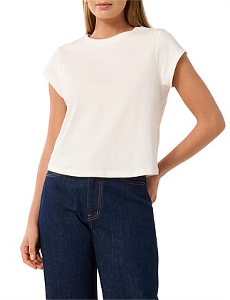 CHRISSIE CAP SLEEVES T-SHIRT