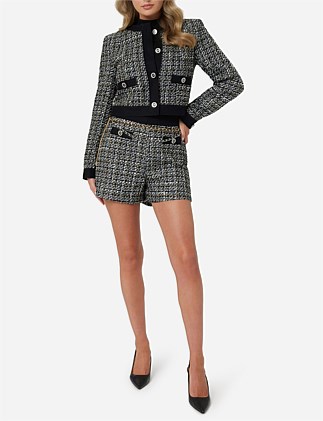 Yvonne Mix Denim Tweed Jacket