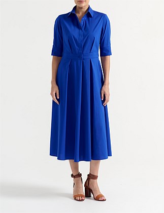 FOLDED WAIST SHIRT DRESS