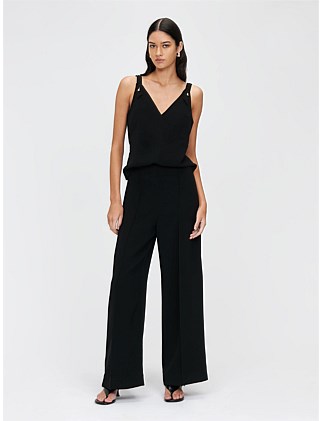 DOUBLE CREPE WIDE LEG PANT