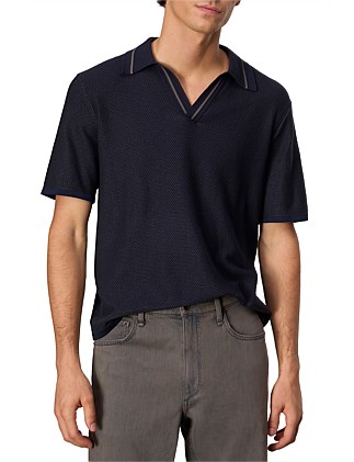 Hamlin Short Sleeve Johnny Collar Polo