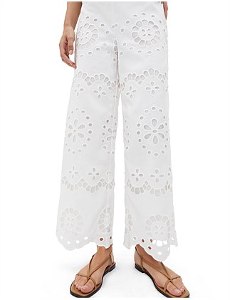 SCALLOP BRODERIE PANT