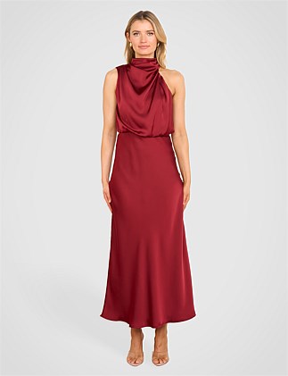 BRIAR HIGH NECK MIDI DRESS