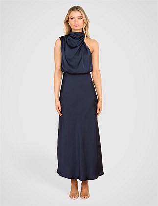 BRIAR HIGH NECK MIDI DRESS