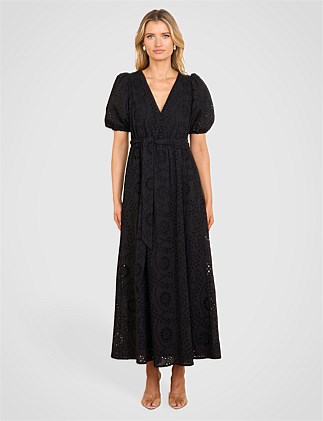 EVERLY V NECK MIDI DRESS