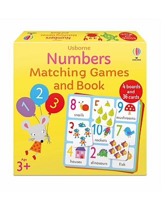 NUMBERS MATCHING GAMES AND BOOK