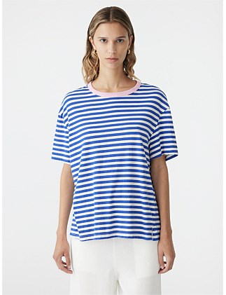 stripe boyfriend heritage short sleeve t.shirt