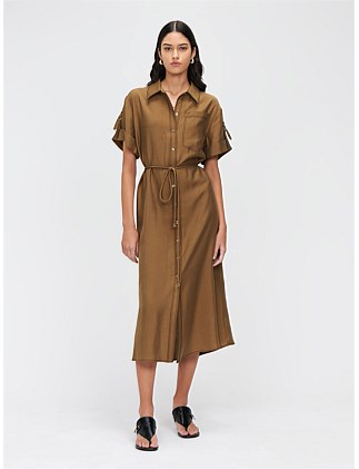 WASHER TENCEL SHIRTDRESS