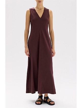 Thalia V-Neck Maxi Dress Fig