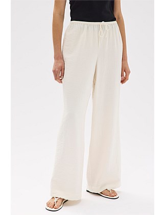 Heather Silk Blend Pant Cream