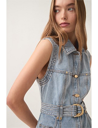 Ray Denim Mini Dress