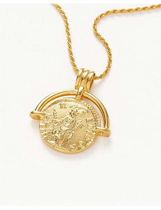 LUCY WILLIAMS ROMAN ARC COIN NECKLACE