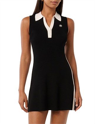 NOVA COLLARED MINI KNIT DRESS