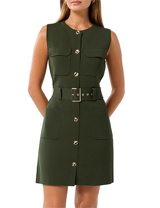 PARKER LUXE UTILITY MINI DRESS