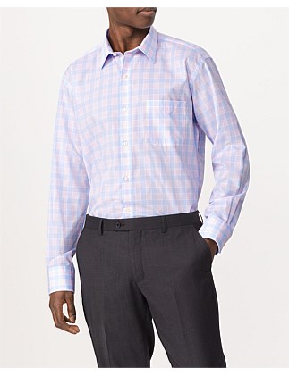 LS CLASSIC FIT 2 COL LRGE CHECK SHIRT