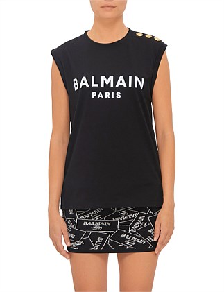 3 BTNS BALMAIN PRINTED TANK TOP